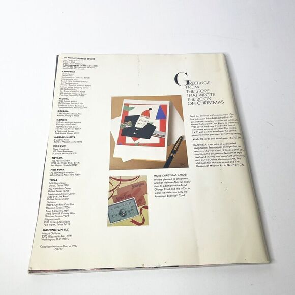 Neiman Marcus 1987 Holiday Catalog Christmas Designer Fashion - Picture 6 of 6